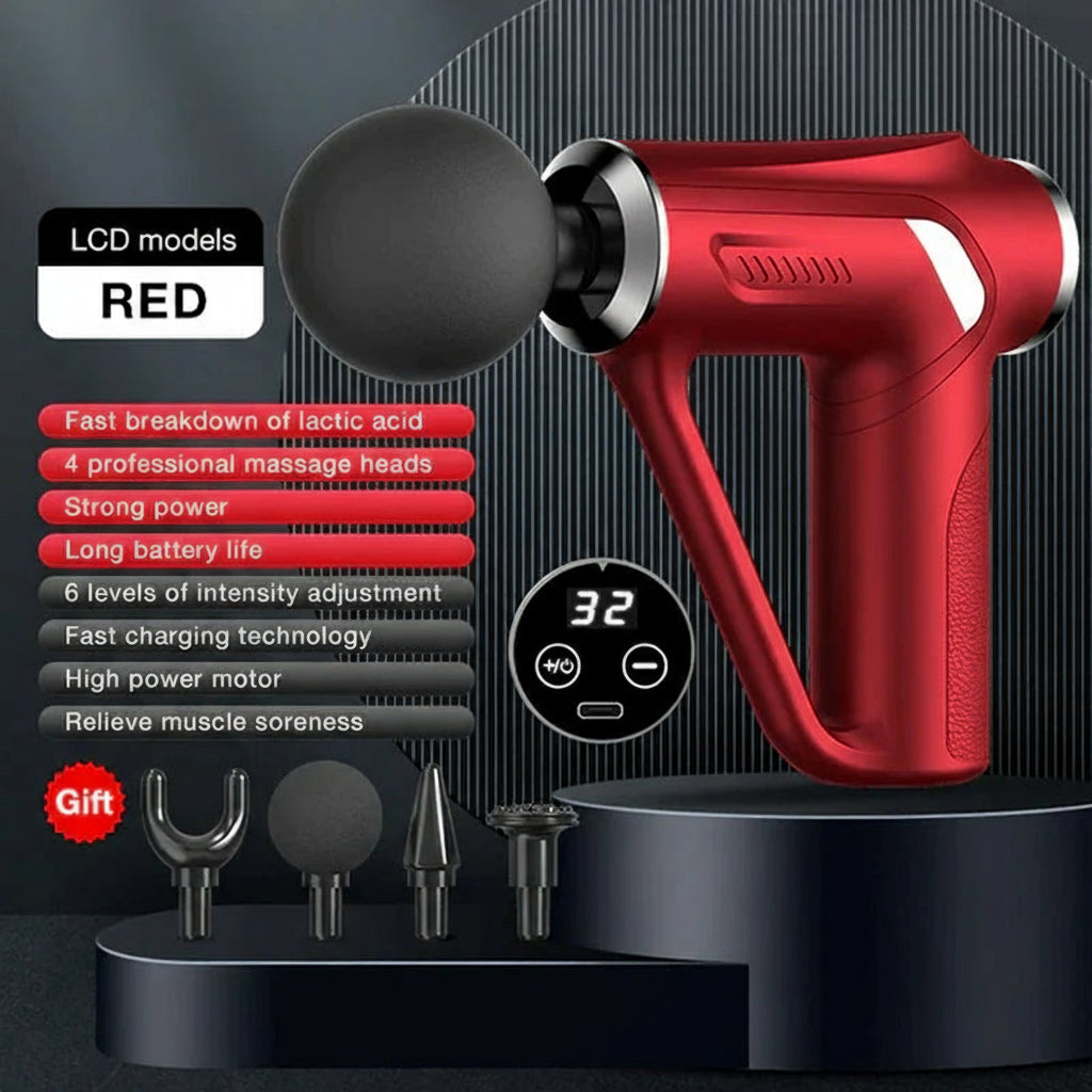 ZenPulse Massage Gun 32 Levels Deep Tissue Neck Body Back Muscle Sport Electric Pistol Massager Exercise Relaxation Pain Relief