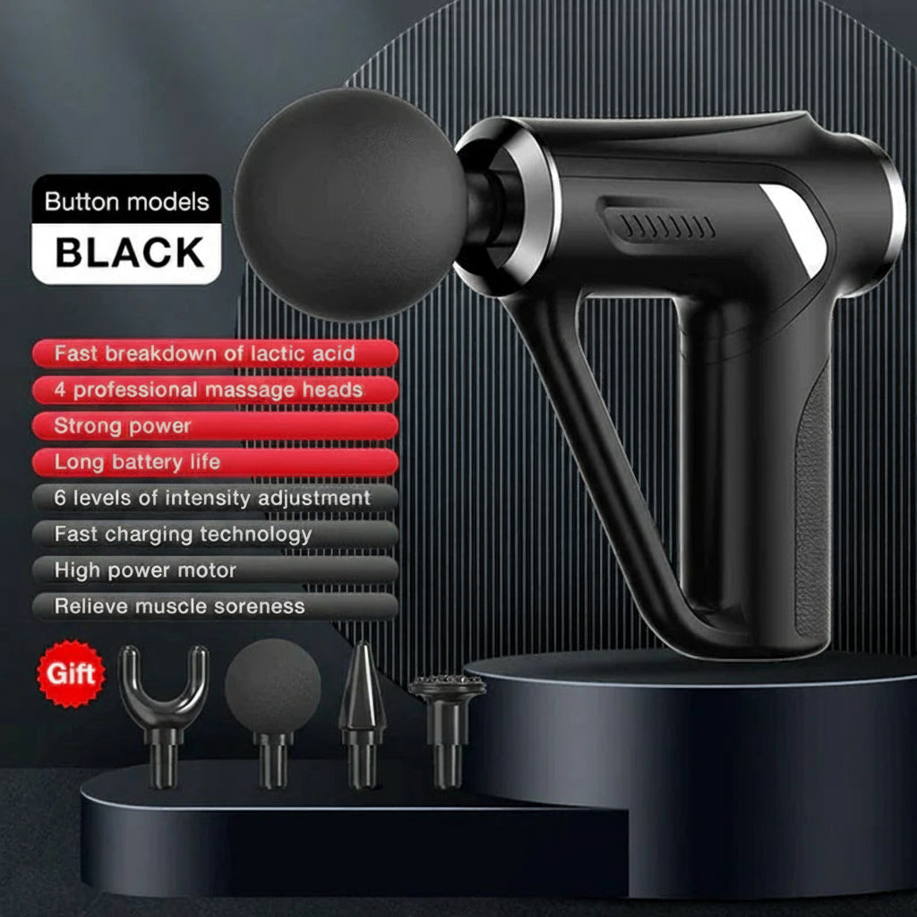 ZenPulse Massage Gun 32 Levels Deep Tissue Neck Body Back Muscle Sport Electric Pistol Massager Exercise Relaxation Pain Relief